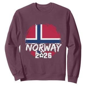 Norway 2026 Soccer Football Fan Norwegian Flag Sweatshirt