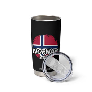 Norway 2026 Soccer Football Fan Norwegian Flag Tumbler Cup TS14 Print Your Wear