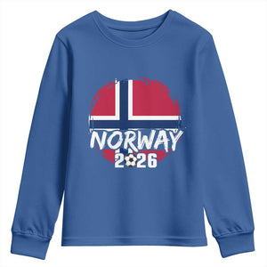 Norway 2026 Soccer Football Fan Norwegian Flag Youth Sweatshirt