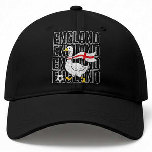 England Soccer Football Baseball Cap Silly Goose England Flag Fan Supporter