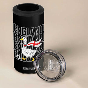 England Soccer Football 4 in 1 Can Cooler Tumbler Silly Goose England Flag Fan Supporter TS14 Print Your Wear