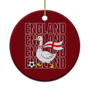 England Soccer Football Ceramic Ornament Silly Goose England Flag Fan Supporter