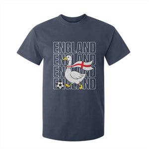 England Soccer Football T Shirt For Kid Silly Goose England Flag Fan Supporter