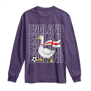 England Soccer Football Long Sleeve Shirt Silly Goose England Flag Fan Supporter