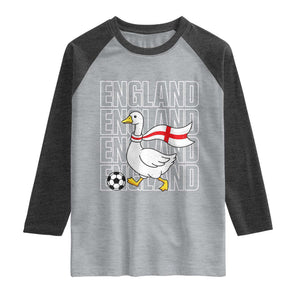 England Soccer Football Raglan Shirt Silly Goose England Flag Fan Supporter