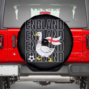 England Soccer Football Spare Tire Cover Silly Goose England Flag Fan Supporter TS14 Black Print Your Wear