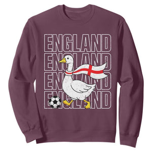 England Soccer Football Sweatshirt Silly Goose England Flag Fan Supporter