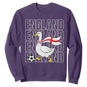 England Soccer Football Sweatshirt Silly Goose England Flag Fan Supporter