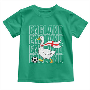 England Soccer Football Toddler T Shirt Silly Goose England Flag Fan Supporter