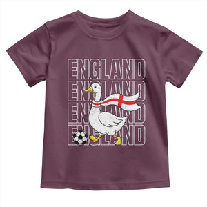 England Soccer Football Toddler T Shirt Silly Goose England Flag Fan Supporter