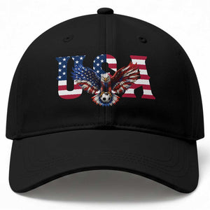 USA Soccer Eagle American Flag Fan Baseball Cap