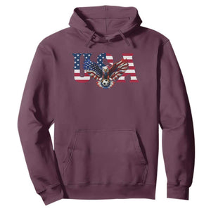USA Soccer Eagle American Flag Fan Hoodie