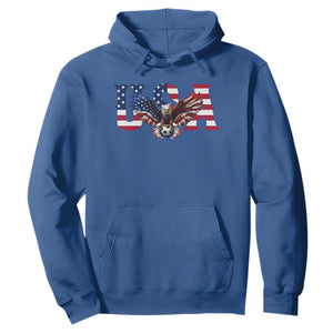 USA Soccer Eagle American Flag Fan Hoodie