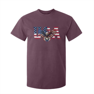 USA Soccer Eagle American Flag Fan T Shirt For Kid