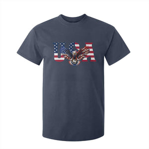USA Soccer Eagle American Flag Fan T Shirt For Kid