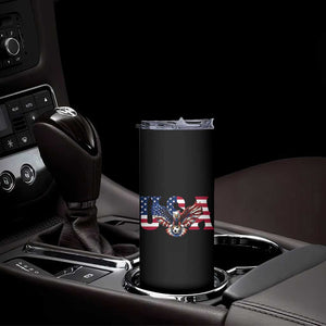 USA Soccer Eagle American Flag Fan Skinny Tumbler TS14 Print Your Wear