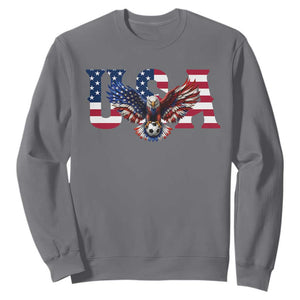 USA Soccer Eagle American Flag Fan Sweatshirt