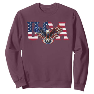 USA Soccer Eagle American Flag Fan Sweatshirt