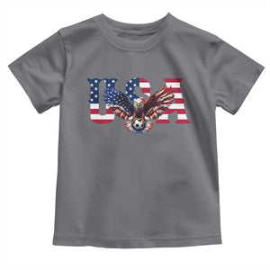 USA Soccer Eagle American Flag Fan Toddler T Shirt