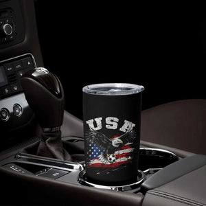 USA Soccer Bald Eagle American Flag Vintage Tumbler Cup TS14 Print Your Wear
