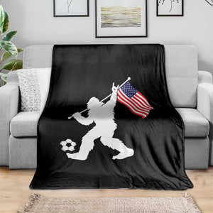 USA Soccer Bigfoot American Flag Fan Throw Blanket TS14 Print Your Wear