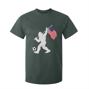 USA Soccer Bigfoot American Flag Fan T Shirt For Kid