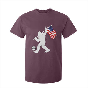 USA Soccer Bigfoot American Flag Fan T Shirt For Kid