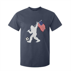 USA Soccer Bigfoot American Flag Fan T Shirt For Kid