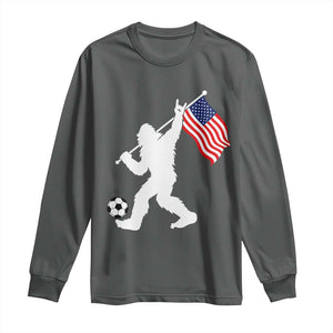 USA Soccer Bigfoot American Flag Fan Long Sleeve Shirt