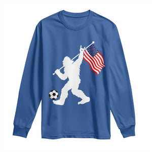 USA Soccer Bigfoot American Flag Fan Long Sleeve Shirt