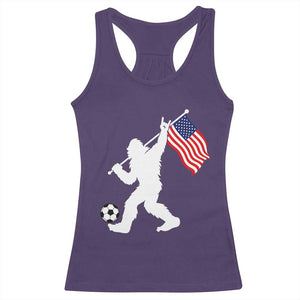 USA Soccer Bigfoot American Flag Fan Racerback Tank Top