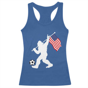 USA Soccer Bigfoot American Flag Fan Racerback Tank Top