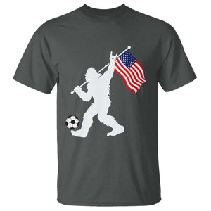 USA Soccer Bigfoot American Flag Fan T Shirt