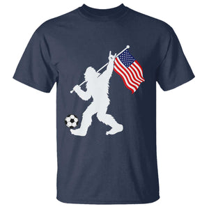 USA Soccer Bigfoot American Flag Fan T Shirt