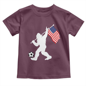 USA Soccer Bigfoot American Flag Fan Toddler T Shirt
