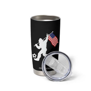 USA Soccer Bigfoot American Flag Fan Tumbler Cup TS14 Print Your Wear