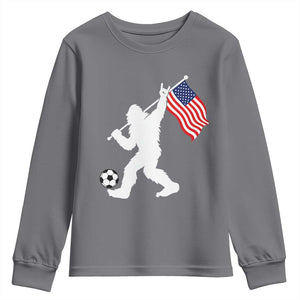 USA Soccer Bigfoot American Flag Fan Youth Sweatshirt