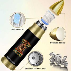 Black Cowgirl Bullet Tumbler When Them Fans At Boots On The Ground TS14 Print Your Wear