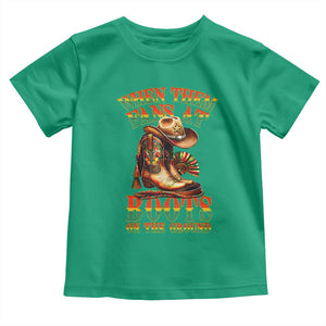 Black Cowgirl Toddler T Shirt When Them Fans At Boots On The Ground TS14 Irish Green Print Your Wear