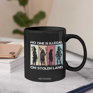 No One is Illegal on Stolen Land Coffee Mug Native American Indigenous TS14 Print Your Wear
