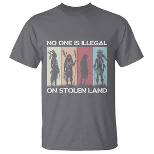No One is Illegal on Stolen Land T Shirt Native American Indigenous TS14 Charcoal Print Your Wear