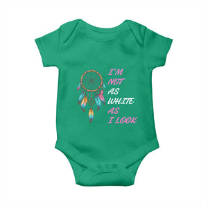 Native American Heritage Baby Onesie I Am Not As White As I Look TS14 Irish Green Print Your Wear