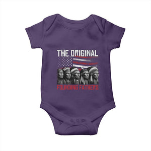Native American Tribe Baby Onesie The Original Founding Fathers TS14 Purple Print Your Wear