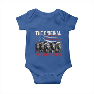 Native American Tribe Baby Onesie The Original Founding Fathers TS14 Royal Blue Print Your Wear