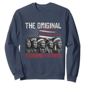 Native American Tribe Sweatshirt The Original Founding Fathers TS14 Navy Print Your Wear