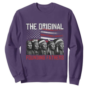 Native American Tribe Sweatshirt The Original Founding Fathers TS14 Purple Print Your Wear