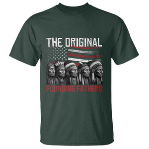 Native American Tribe T Shirt The Original Founding Fathers TS14 Dark Forest Green Print Your Wear