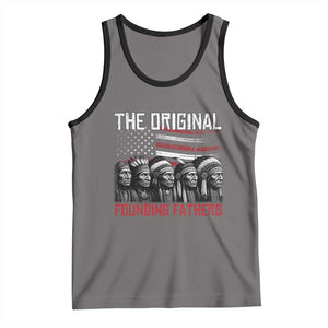 Native American Tribe Tank Top The Original Founding Fathers TS14 Deep Heather Black Print Your Wear