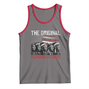Native American Tribe Tank Top The Original Founding Fathers TS14 Deep Heather Red Print Your Wear