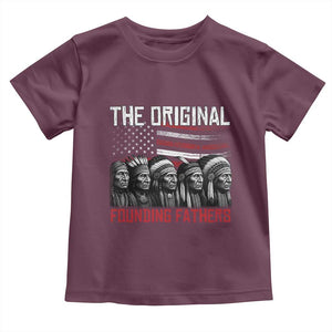 Native American Tribe Toddler T Shirt The Original Founding Fathers TS14 Maroon Print Your Wear